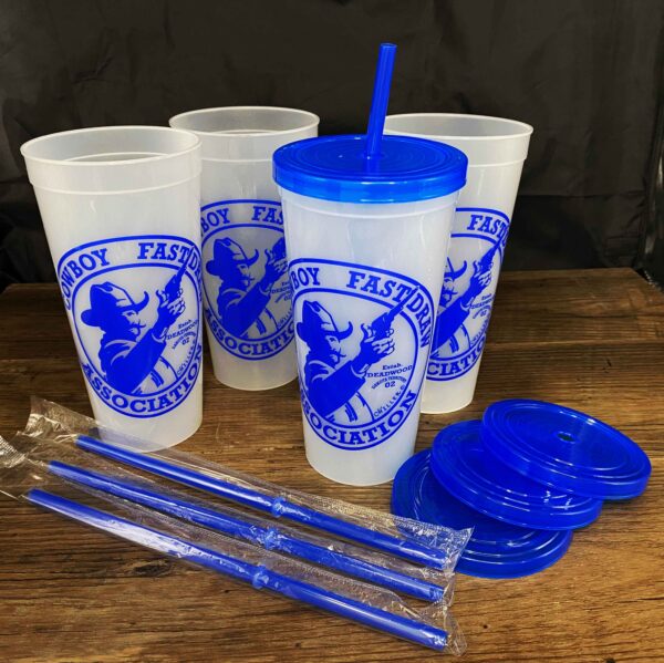 Cup - 24oz. Stadium Cup w/lid and straw