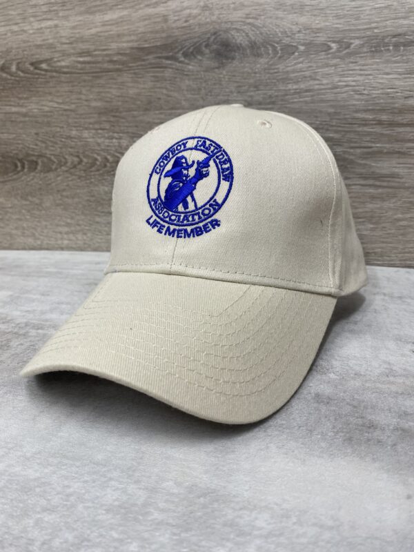 Hat- CFDA Life Member - Ivory w/blue logo