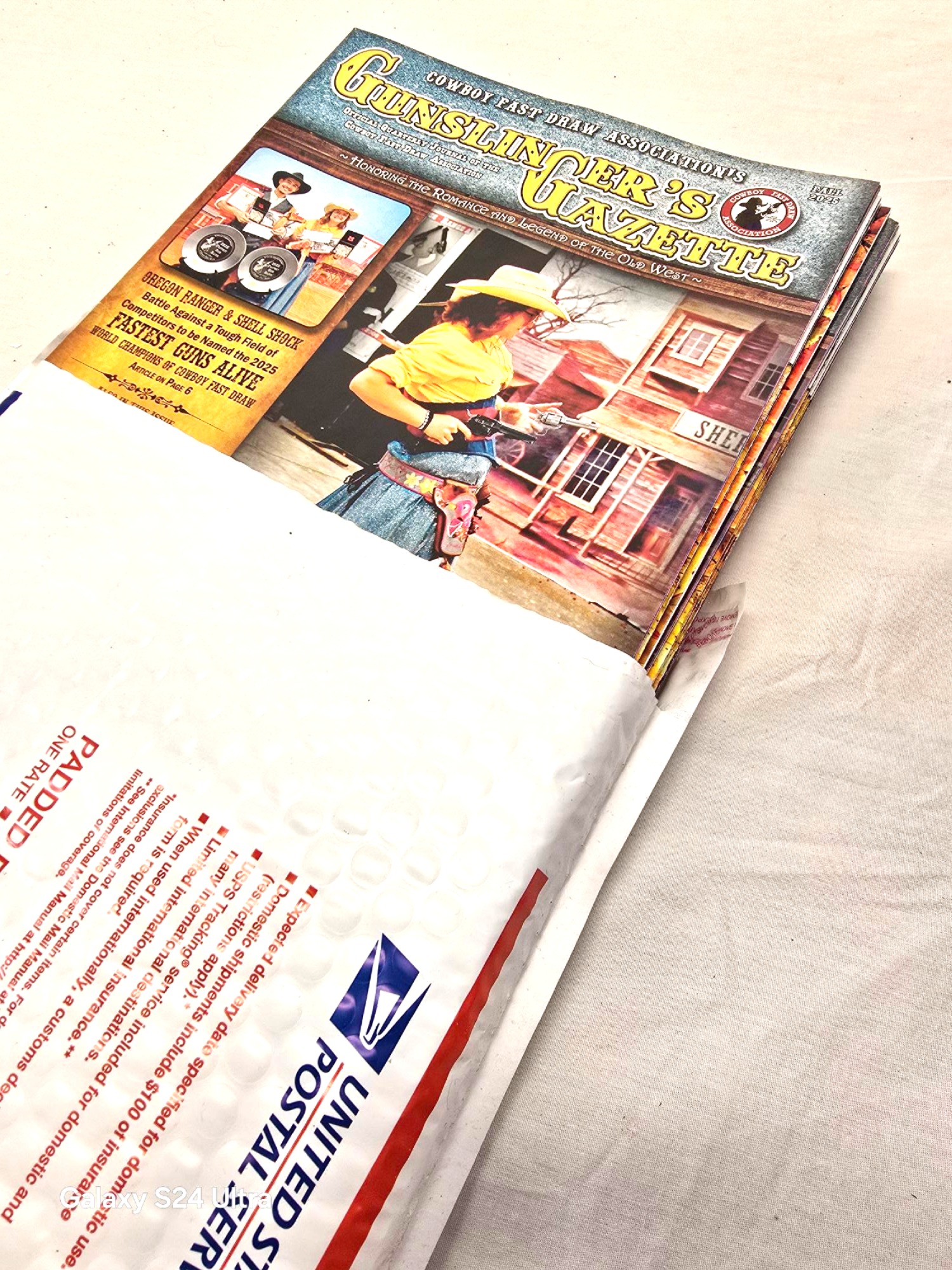 Gunslinger's Gazette (Pack of 20) No Charge, to Clubs & Members, except to cover packing & postage